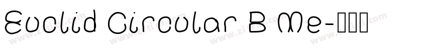 Euclid Circular B Me字体转换